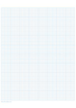 13 Squares Per Inch Light Blue Graph Paper  - A4