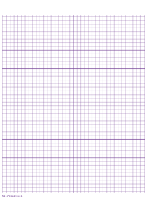 13 Squares Per Inch Purple Graph Paper : A4-sized paper (8.27 x 11.69)