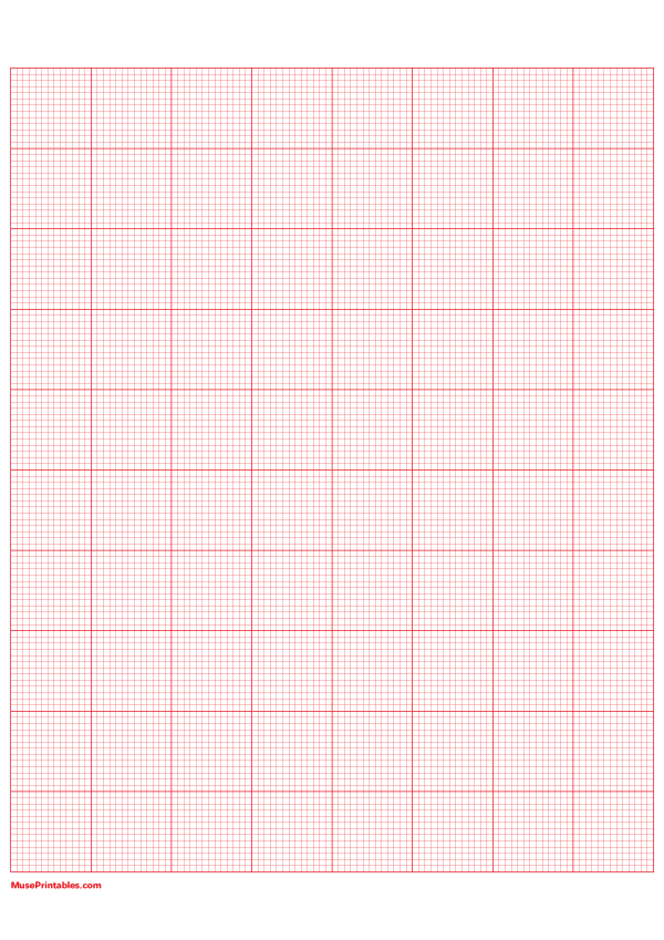13 Squares Per Inch Red Graph Paper : A4-sized paper (8.27 x 11.69)