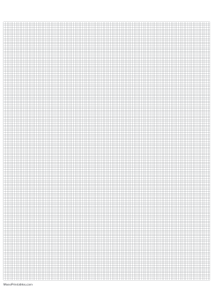 14 Squares Per Inch Gray Graph Paper  - A4