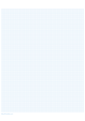 14 Squares Per Inch Light Blue Graph Paper  - A4