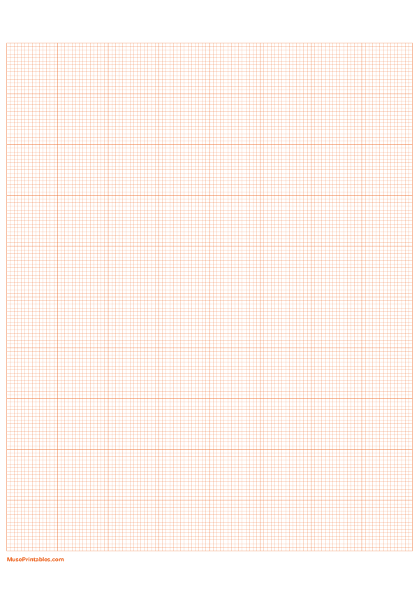14 Squares Per Inch Orange Graph Paper : A4-sized paper (8.27 x 11.69)