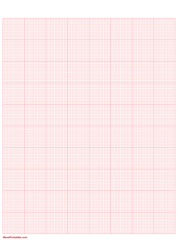 14 Squares Per Inch Red Graph Paper : A4-sized paper (8.27 x 11.69)