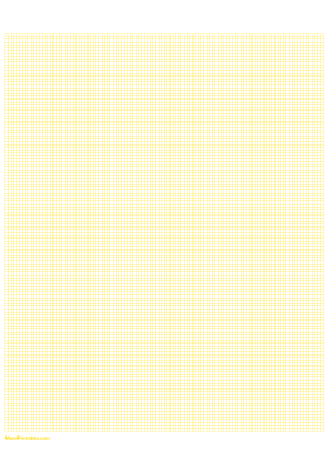 14 Squares Per Inch Yellow Graph Paper  - A4