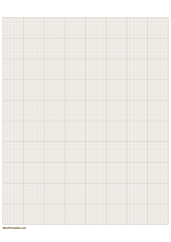 16 Squares Per Inch Brown Graph Paper : A4-sized paper (8.27 x 11.69)
