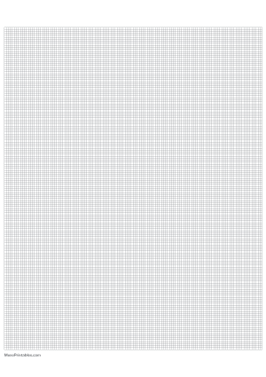 16 Squares Per Inch Gray Graph Paper  - A4