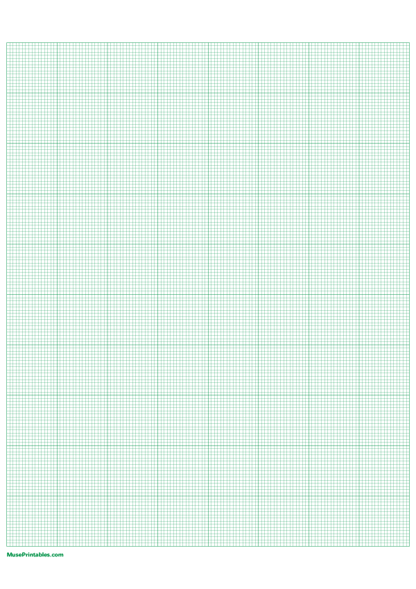 16 Squares Per Inch Green Graph Paper : A4-sized paper (8.27 x 11.69)