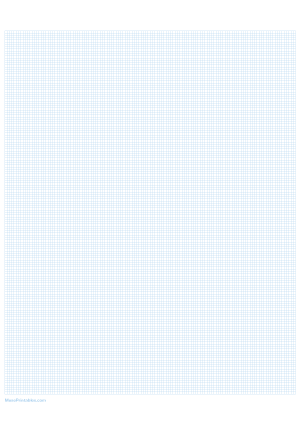 16 Squares Per Inch Light Blue Graph Paper  - A4