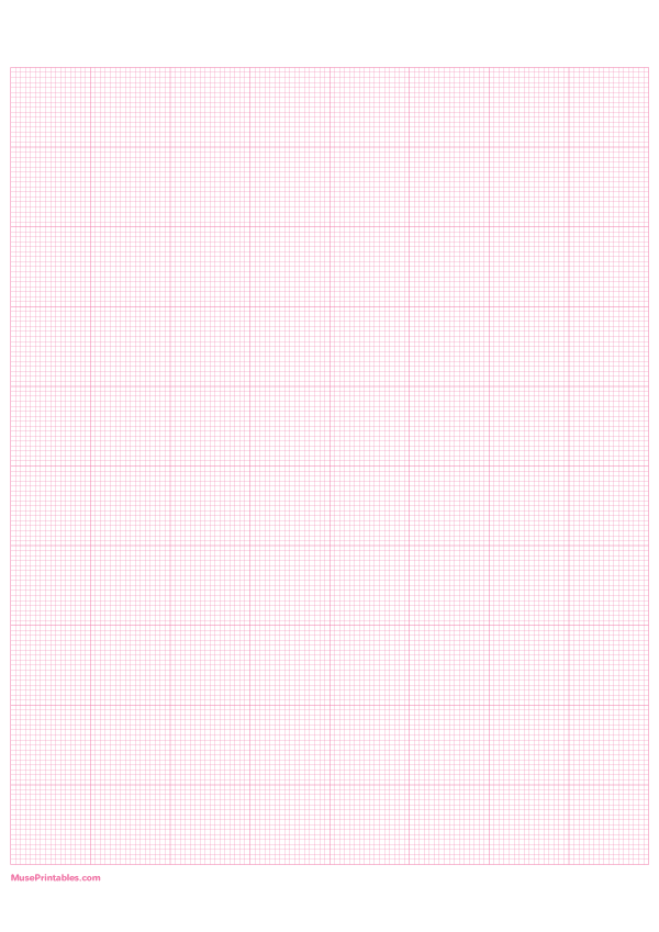 16 Squares Per Inch Pink Graph Paper : A4-sized paper (8.27 x 11.69)