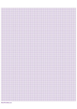 16 Squares Per Inch Purple Graph Paper  - A4