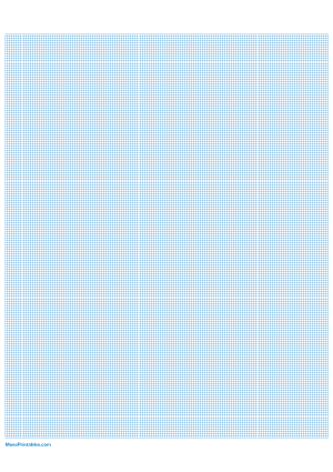 18 Squares Per Inch Blue Graph Paper  - A4