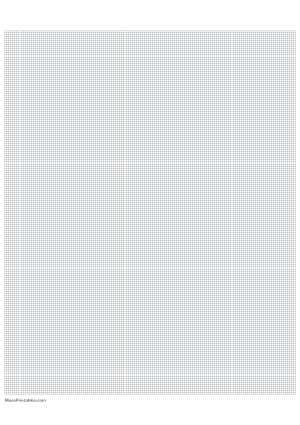 18 Squares Per Inch Gray Graph Paper  - A4