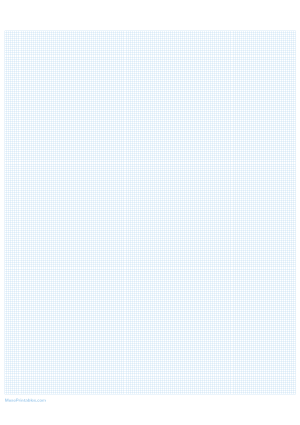 18 Squares Per Inch Light Blue Graph Paper  - A4