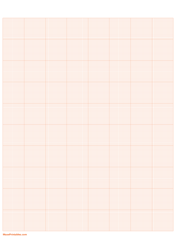 18 Squares Per Inch Orange Graph Paper : A4-sized paper (8.27 x 11.69)