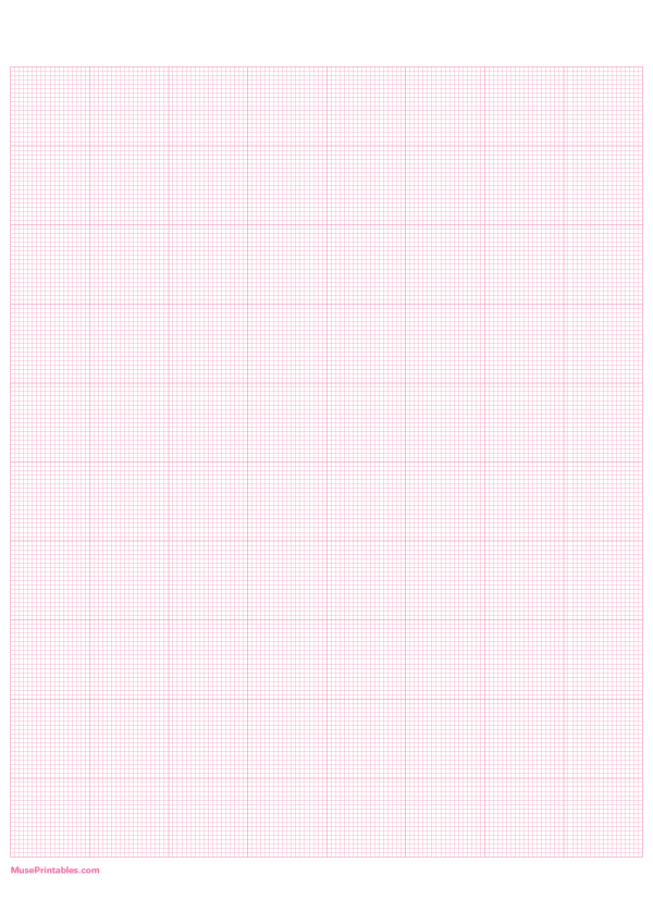 18 Squares Per Inch Pink Graph Paper : A4-sized paper (8.27 x 11.69)