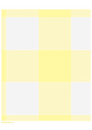 18 Squares Per Inch Yellow Graph Paper  - A4