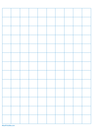2 cm Blue Graph Paper - A4