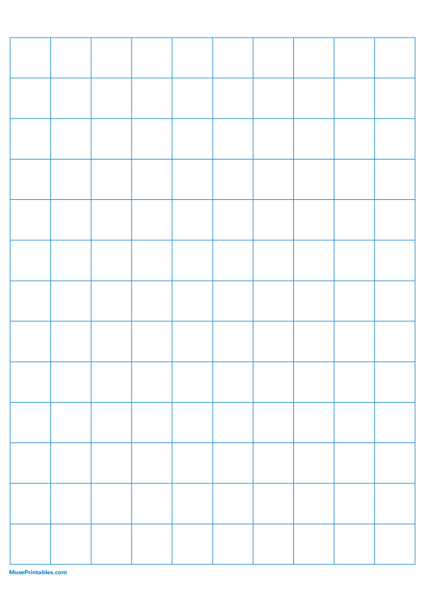 2 cm Blue Graph Paper: A4-sized paper (8.27 x 11.69)