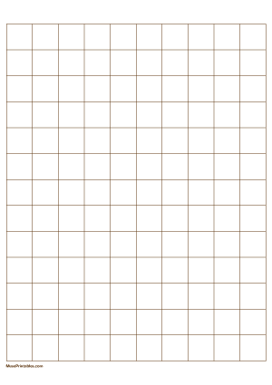 2 cm Brown Graph Paper - A4