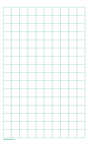 2 cm Green Graph Paper - Legal