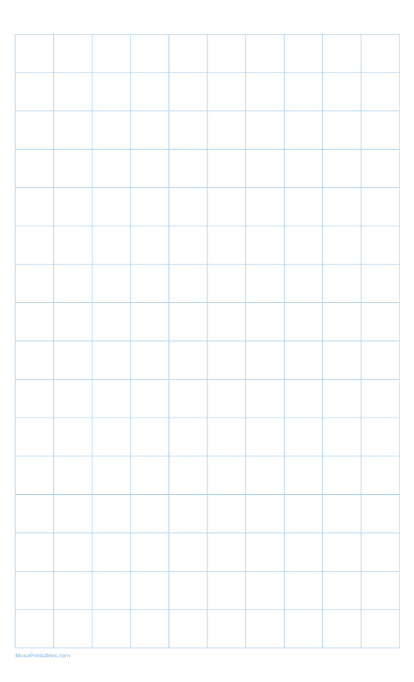 2 cm Light Blue Graph Paper: Legal-sized paper (8.5 x 14)