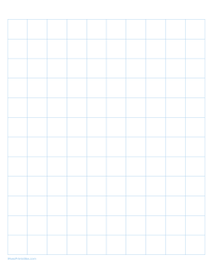2 cm Light Blue Graph Paper - Letter