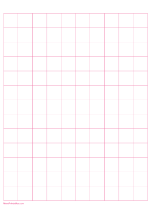2 cm Pink Graph Paper - A4
