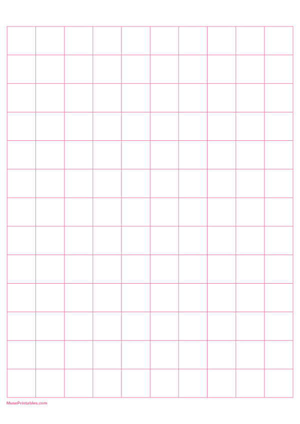 2 cm Pink Graph Paper: A4-sized paper (8.27 x 11.69)