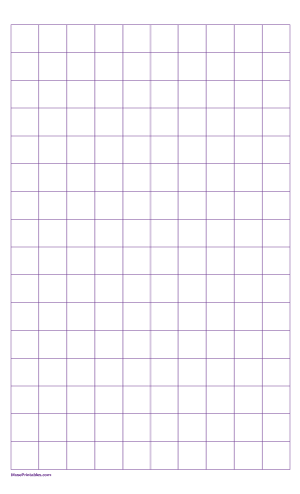 2 cm Purple Graph Paper - Legal