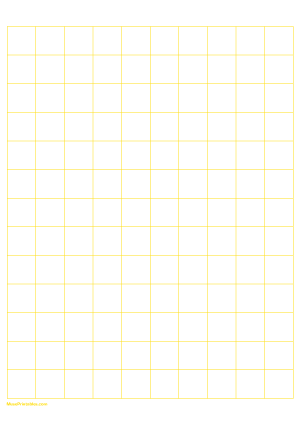 2 cm Yellow Graph Paper - A4