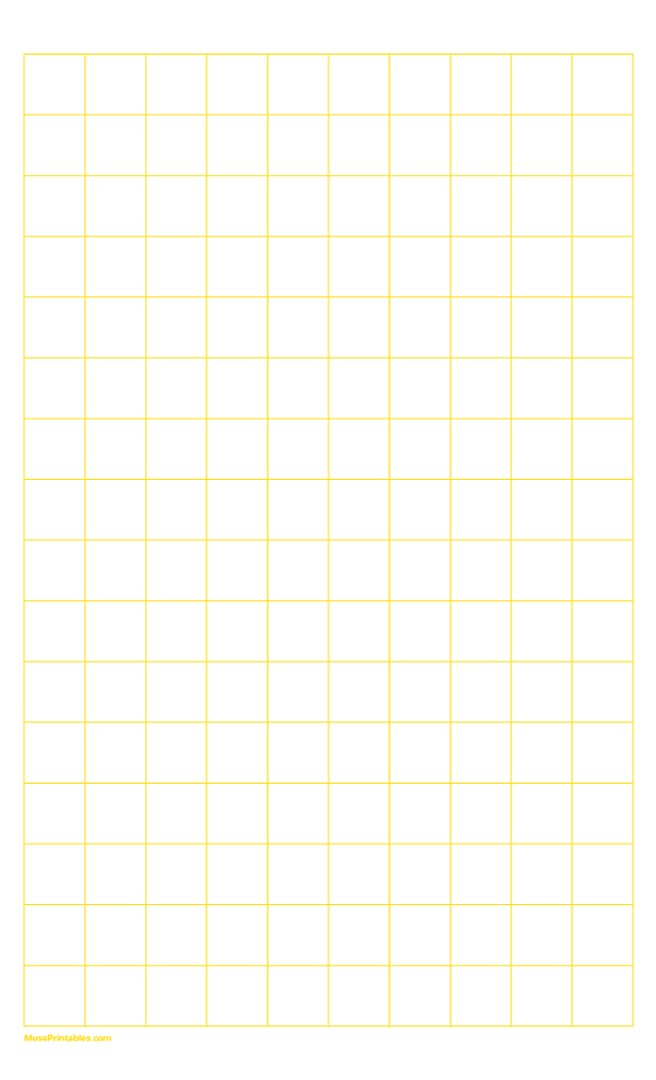 2 cm Yellow Graph Paper: Legal-sized paper (8.5 x 14)