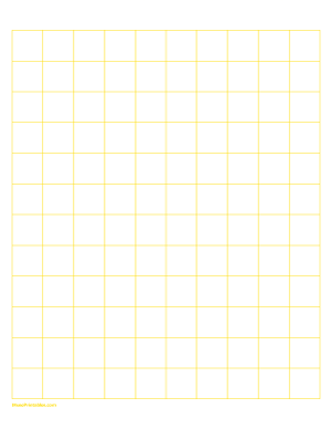 2 cm Yellow Graph Paper - Letter
