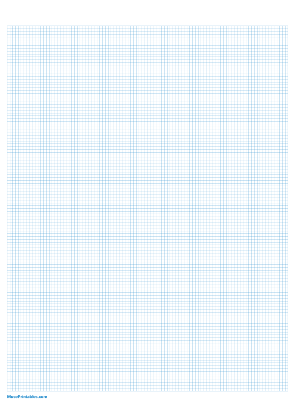 2 mm Blue Graph Paper: A4-sized paper (8.27 x 11.69)