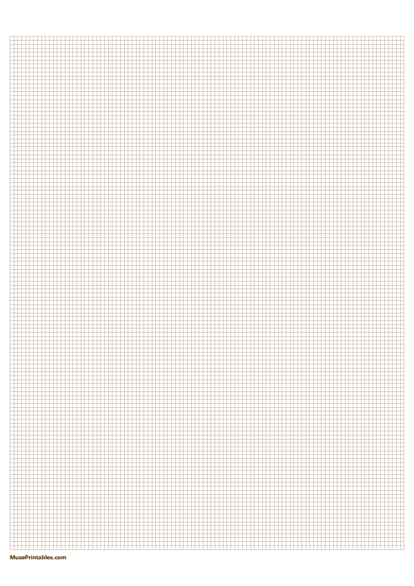 2 mm Brown Graph Paper: A4-sized paper (8.27 x 11.69)