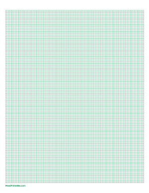 2 mm Green Graph Paper - Letter