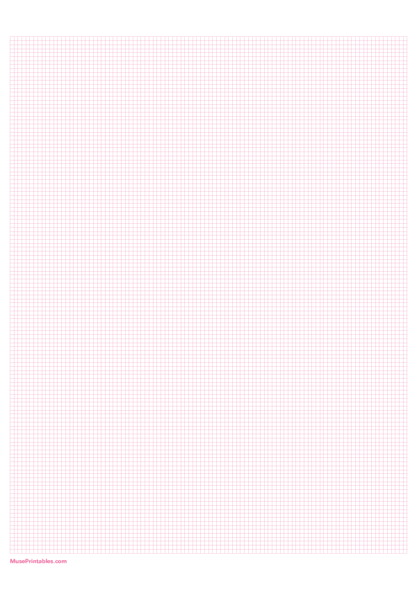 2 mm Pink Graph Paper: A4-sized paper (8.27 x 11.69)