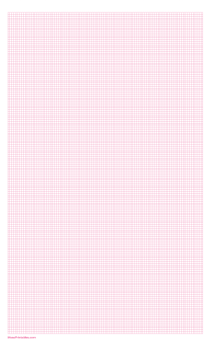 2 mm Pink Graph Paper - Legal