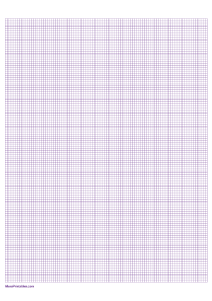 2 mm Purple Graph Paper - A4