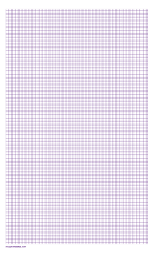 2 mm Purple Graph Paper - Legal