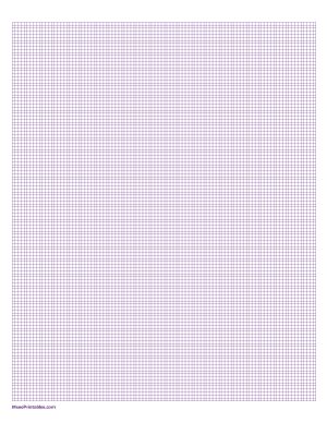 2 mm Purple Graph Paper - Letter