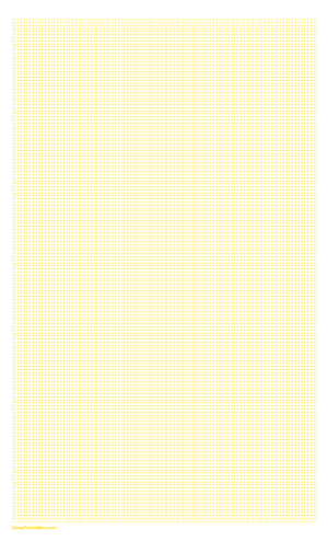 2 mm Yellow Graph Paper - Legal