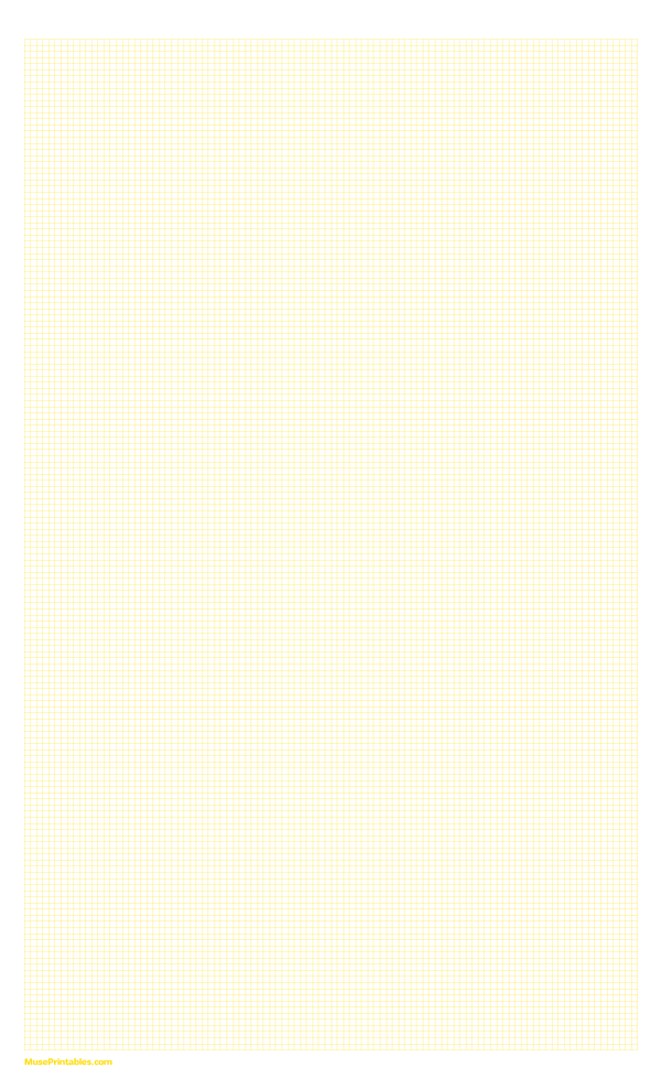 2 mm Yellow Graph Paper: Legal-sized paper (8.5 x 14)