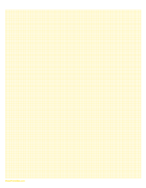 2 mm Yellow Graph Paper - Letter