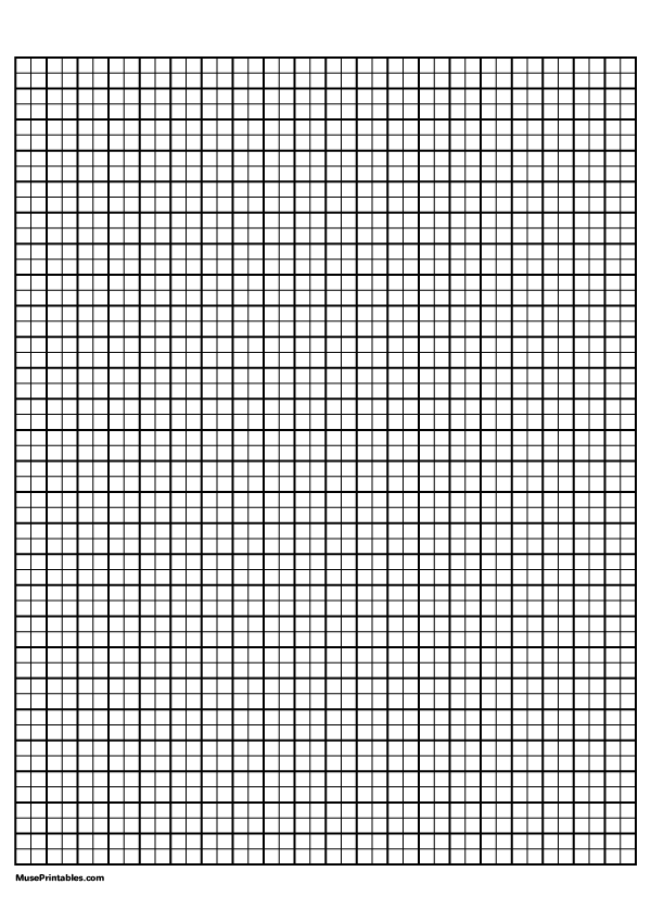 2 Squares Per Centimeter Black Graph Paper : A4-sized paper (8.27 x 11.69)