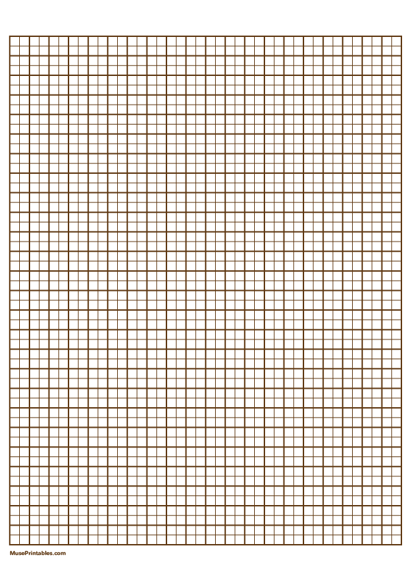 2 Squares Per Centimeter Brown Graph Paper : A4-sized paper (8.27 x 11.69)