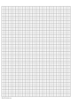 2 Squares Per Centimeter Gray Graph Paper  - A4