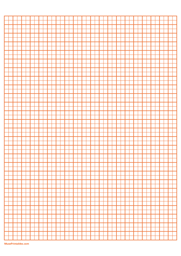 2 Squares Per Centimeter Orange Graph Paper : A4-sized paper (8.27 x 11.69)
