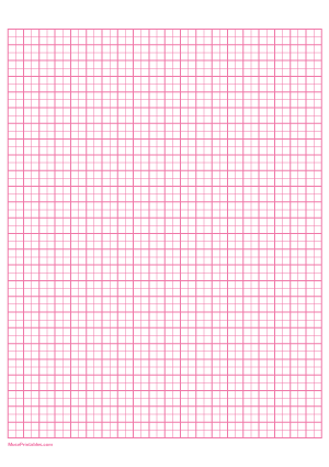 2 Squares Per Centimeter Pink Graph Paper  - A4