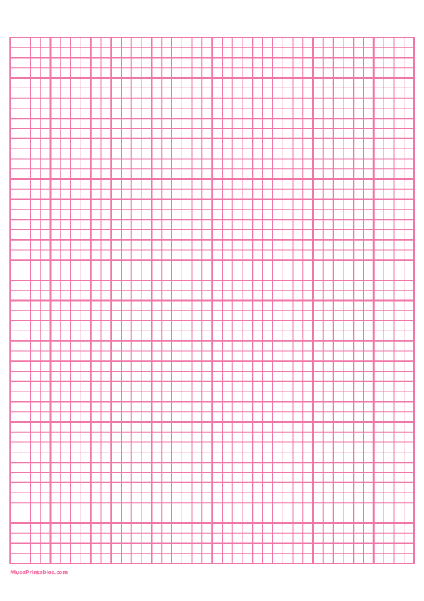 2 Squares Per Centimeter Pink Graph Paper : A4-sized paper (8.27 x 11.69)