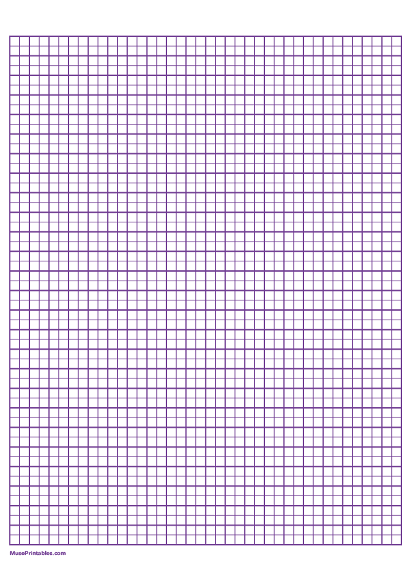 2 Squares Per Centimeter Purple Graph Paper : A4-sized paper (8.27 x 11.69)